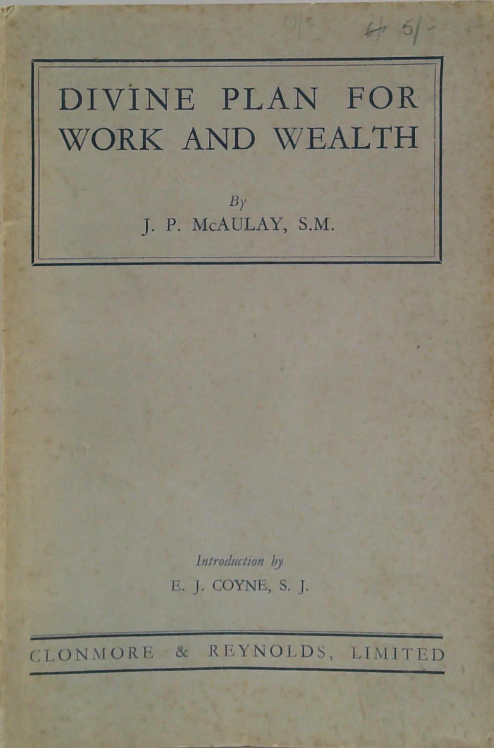 Divine Plan For Work And Wealth