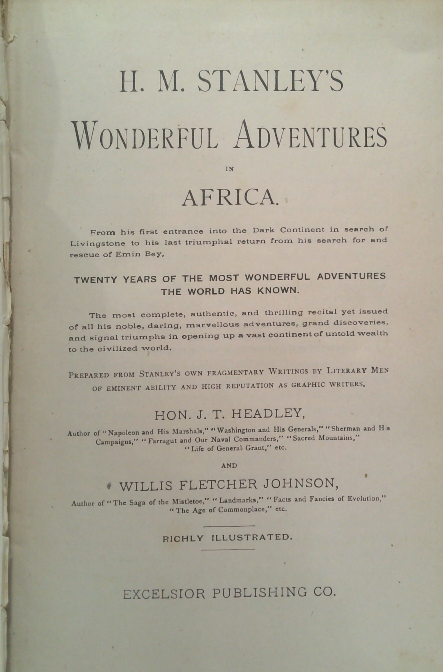 H. M. Stanley's Wonderful Adventures in Africa - Image 2