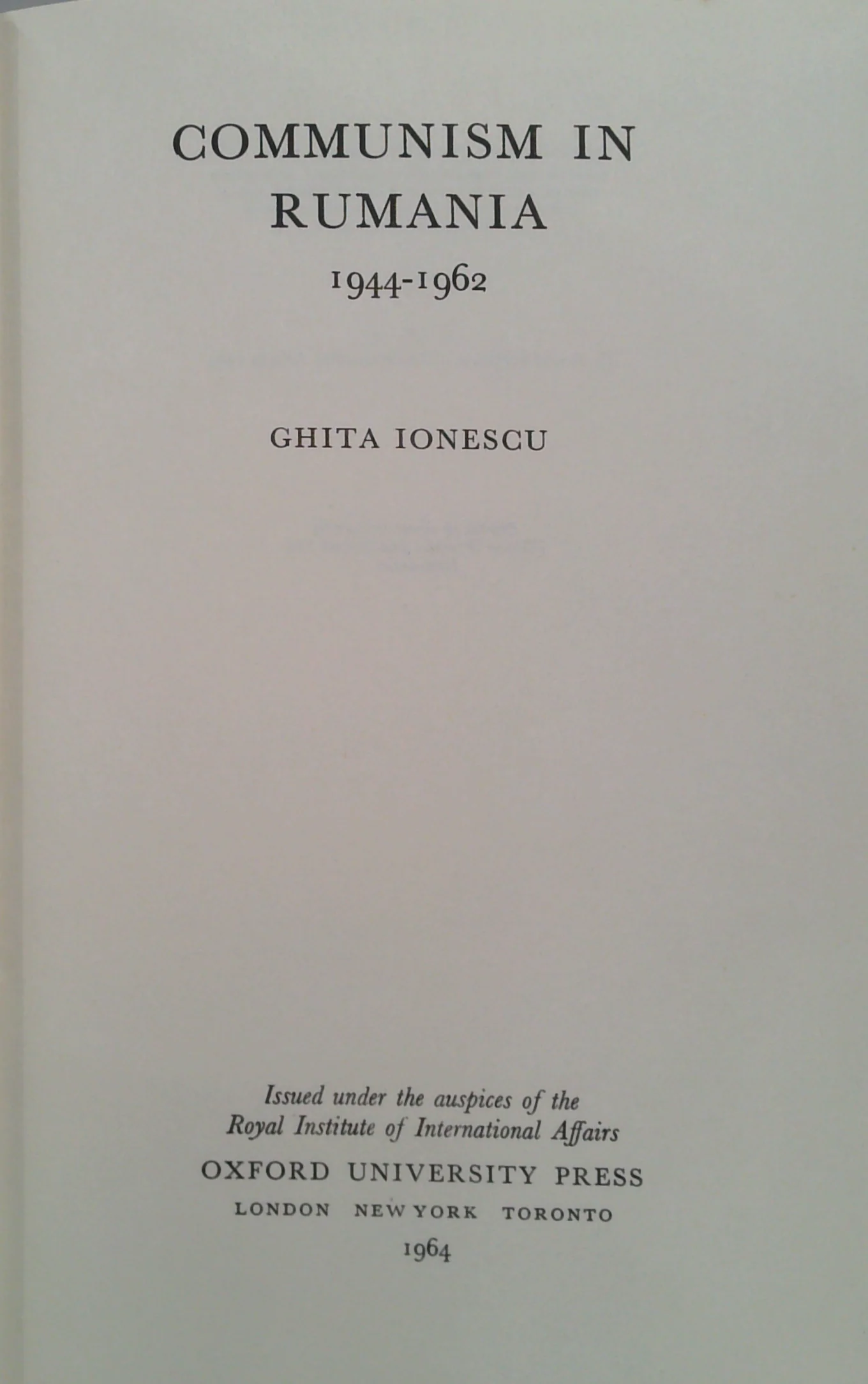 Communism In Rumania 1944-1962 - Image 2