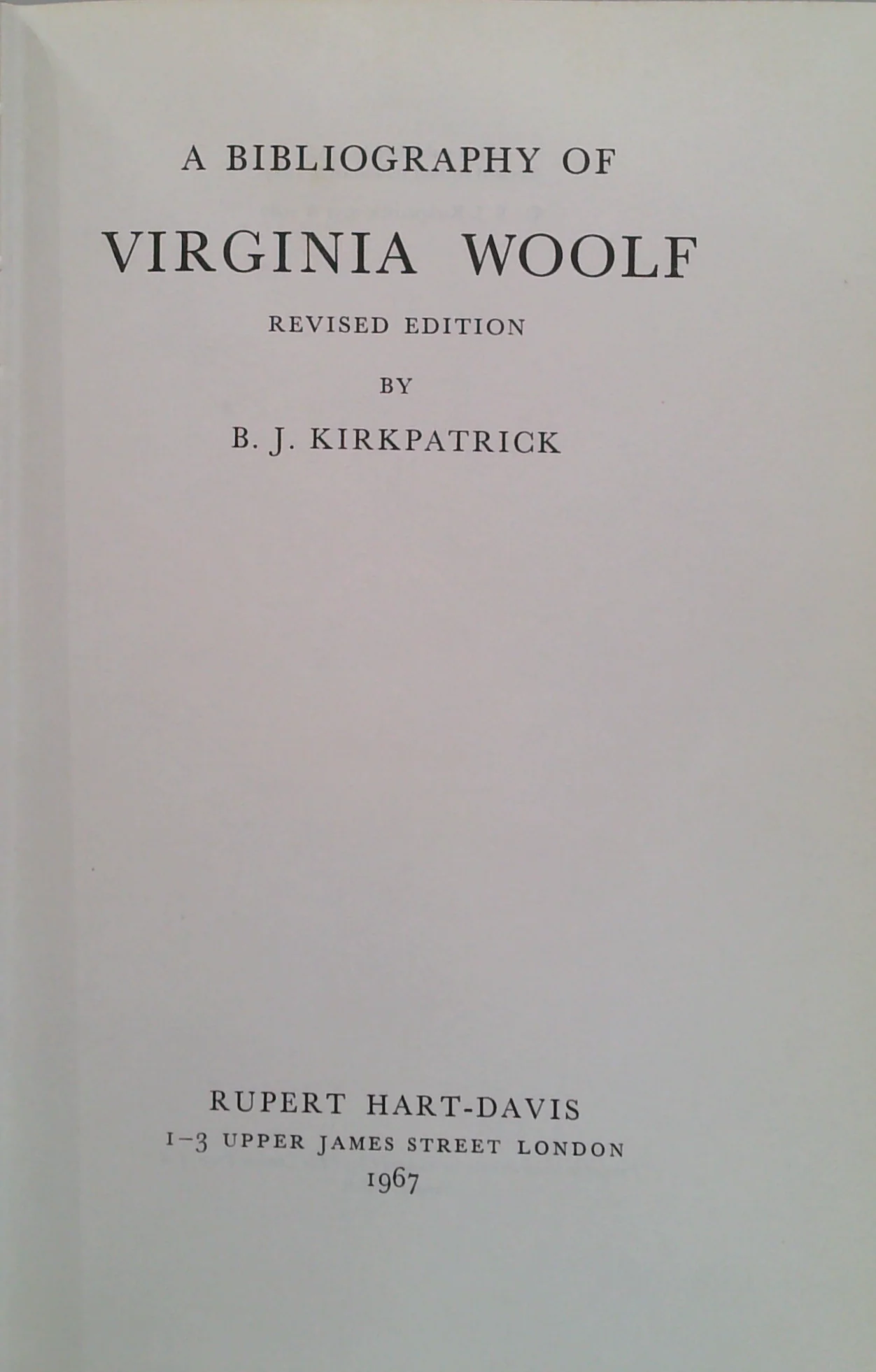 A Bibliography Of Virginia Woolf: Revised Edition - Image 2