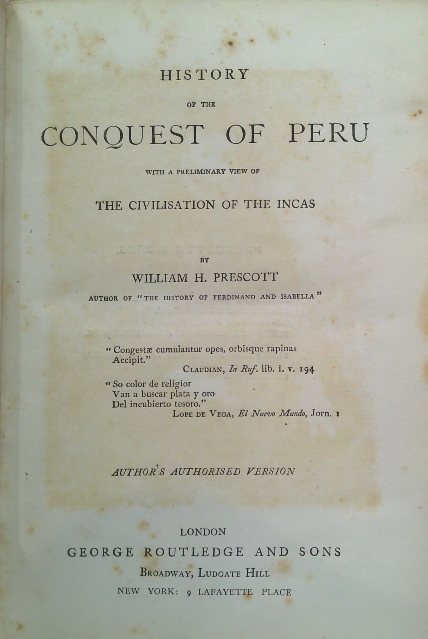 History Of The Conquest Of Peru: With A Preliminary View Of The Civilisation Of The Incas - Image 2